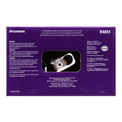 SYLVANIA H4651 reflector close-up highlighting focused beam benefit