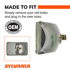 SYLVANIA H4656 mounted in housing demonstrating easy installation and fit