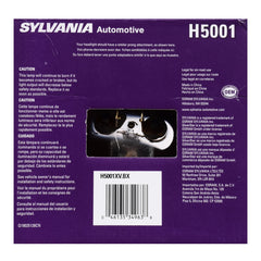SYLVANIA H5001 reflector close-up highlighting brighter beam output