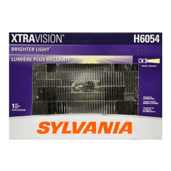 SYLVANIA H6054 front view showing lens and housing for improved road visibility