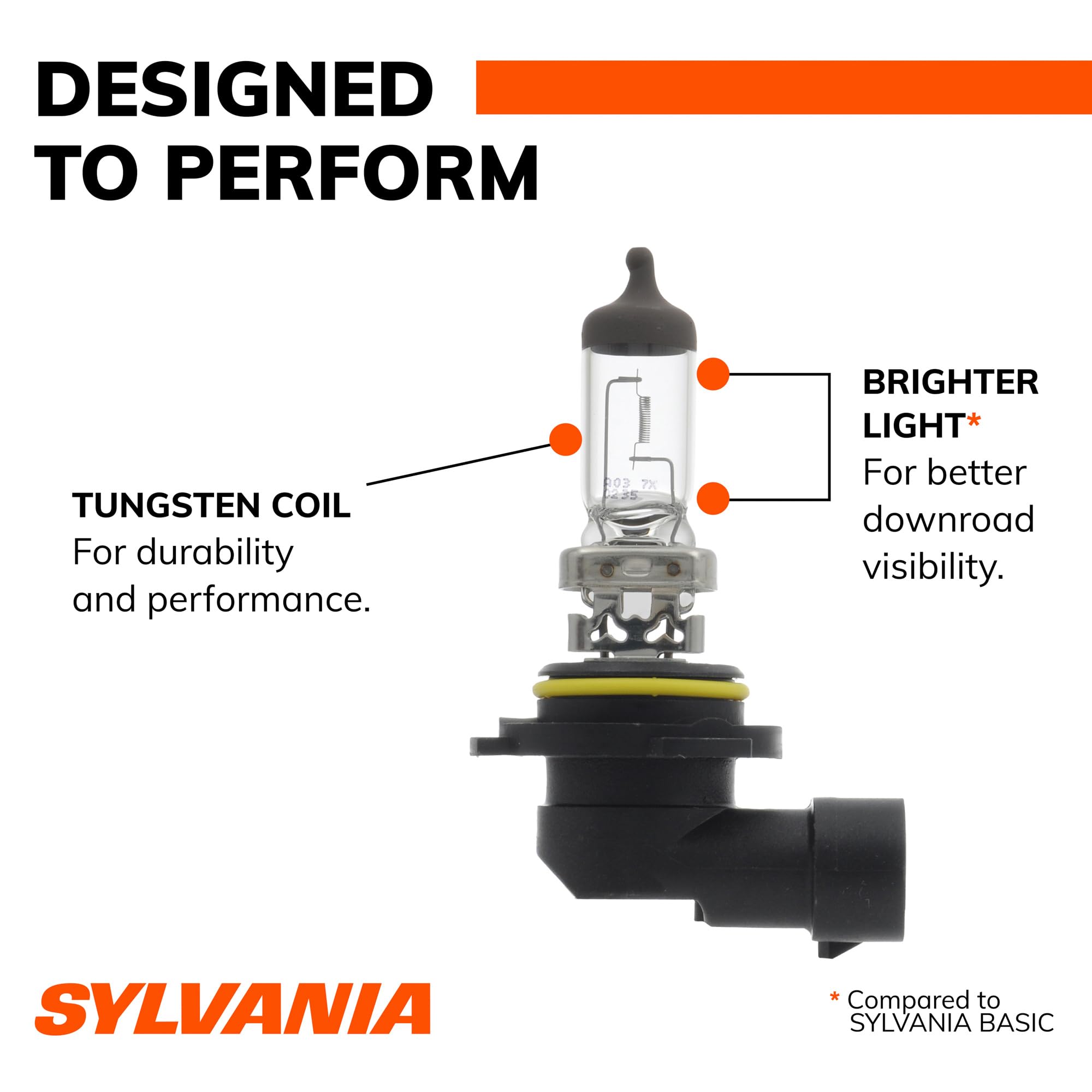 SYLVANIA beam pattern demo illustrating improved down-road visibility benefit