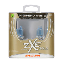 SYLVANIA SilverStar zXe GOLD front packaging showcasing product and benefits
