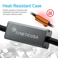 Syneticusa side view of aluminum housing for improved heat dissipation