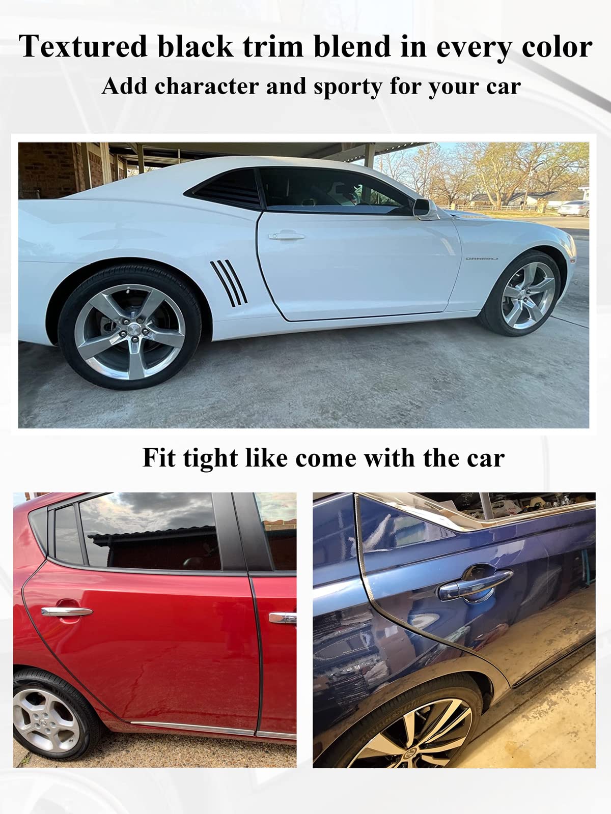 SYOAUTO trimming to length with scissors showing easy customization