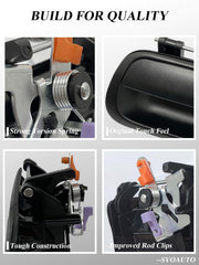 SYOAUTO rod clips close-up illustrating pre-installed linkage convenience benefit