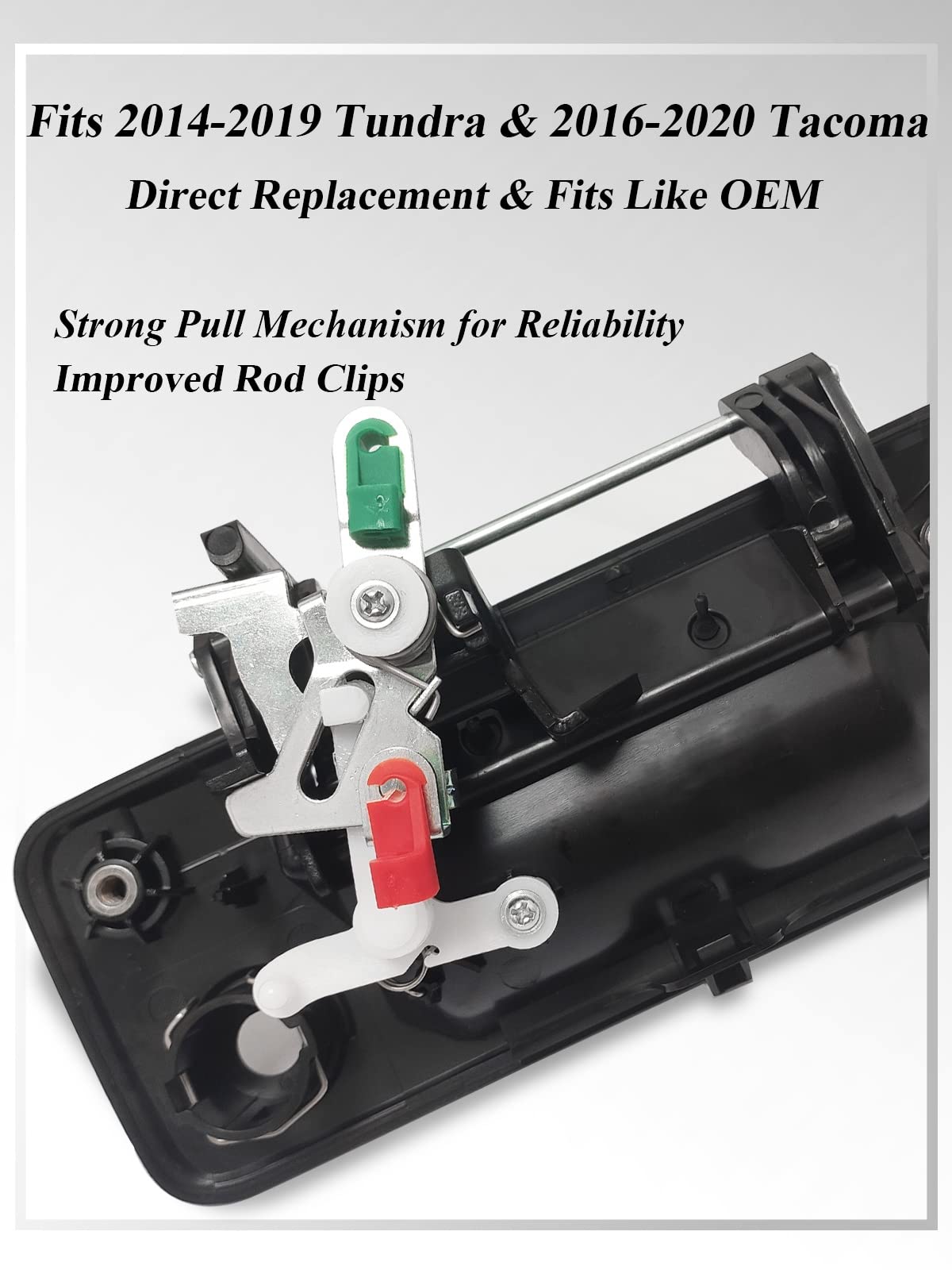 SYOAUTO installed rod clips detail ensuring reliable latch connection