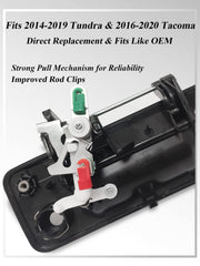 SYOAUTO installed rod clips detail ensuring reliable latch connection