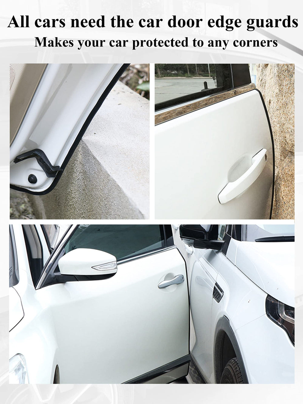 SYOAUTO textured black rubber surface hides scuffs and blends in