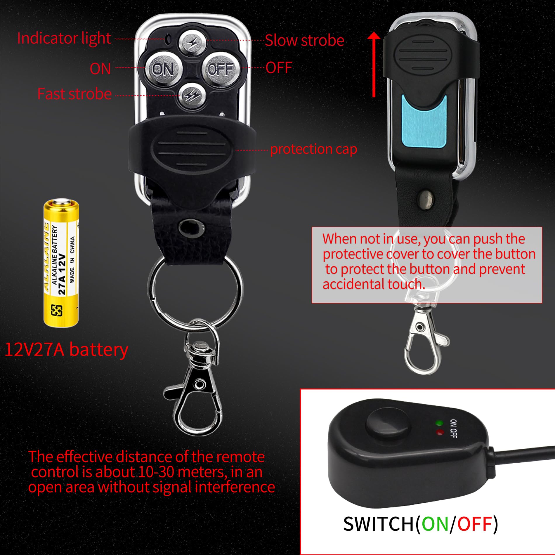 Szdystar harness laid out to show 11.5ft length, offers flexible routing options