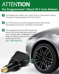 SZKAIDAG TPMS sensor installed inside wheel demonstrating correct fit