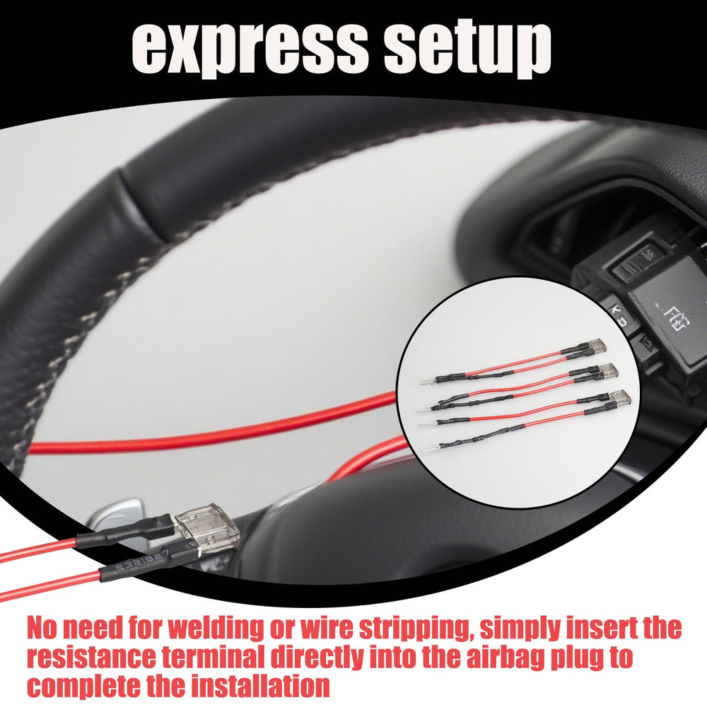 Szuenh resistor installed in steering harness demonstrating functional diagnostic use