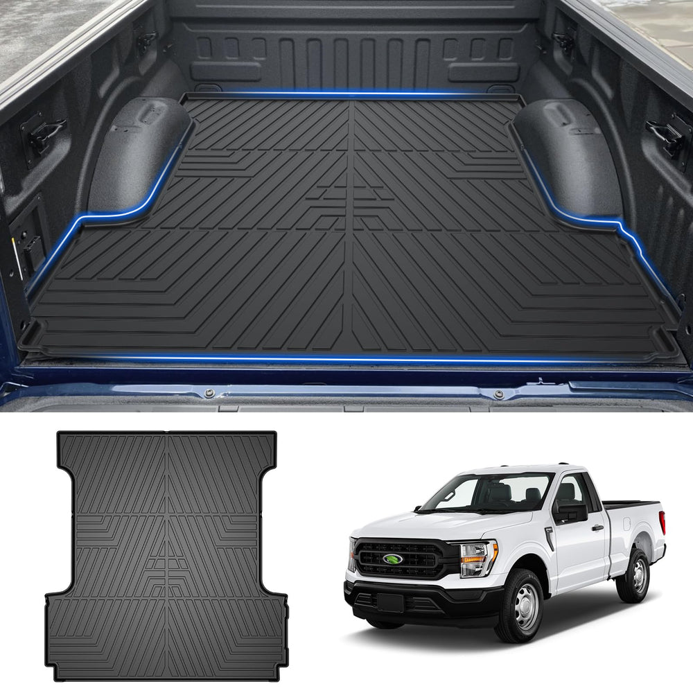 T TGBROS front installed bed mat showing precise fit and protection