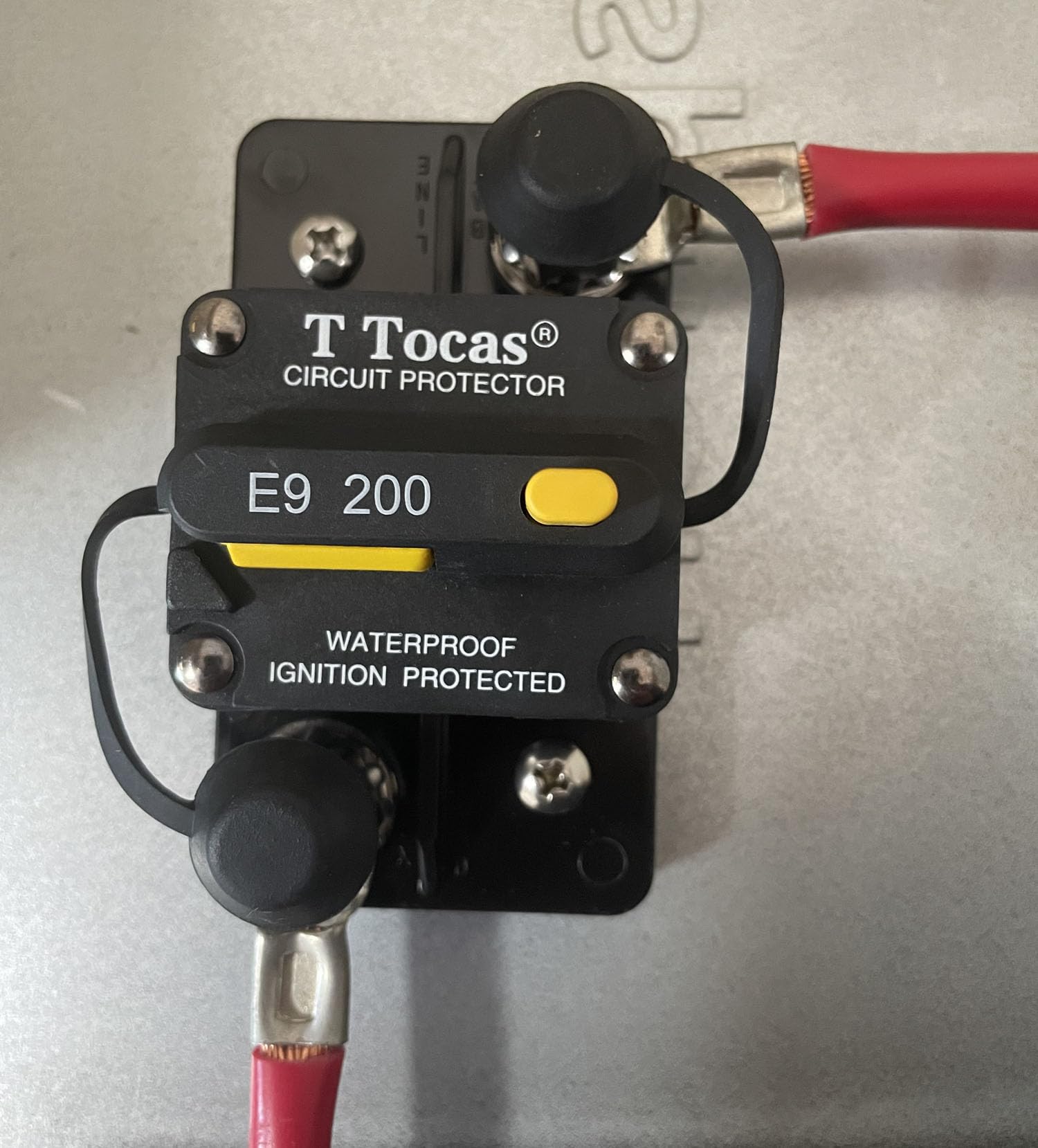 T Tocas 3/8" studs close-up with heavy-gauge lug connection benefit