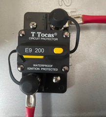 T Tocas 3/8" studs close-up with heavy-gauge lug connection benefit