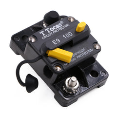 T Tocas E9 front view showing compact breaker and mounting base for quick identification and installation