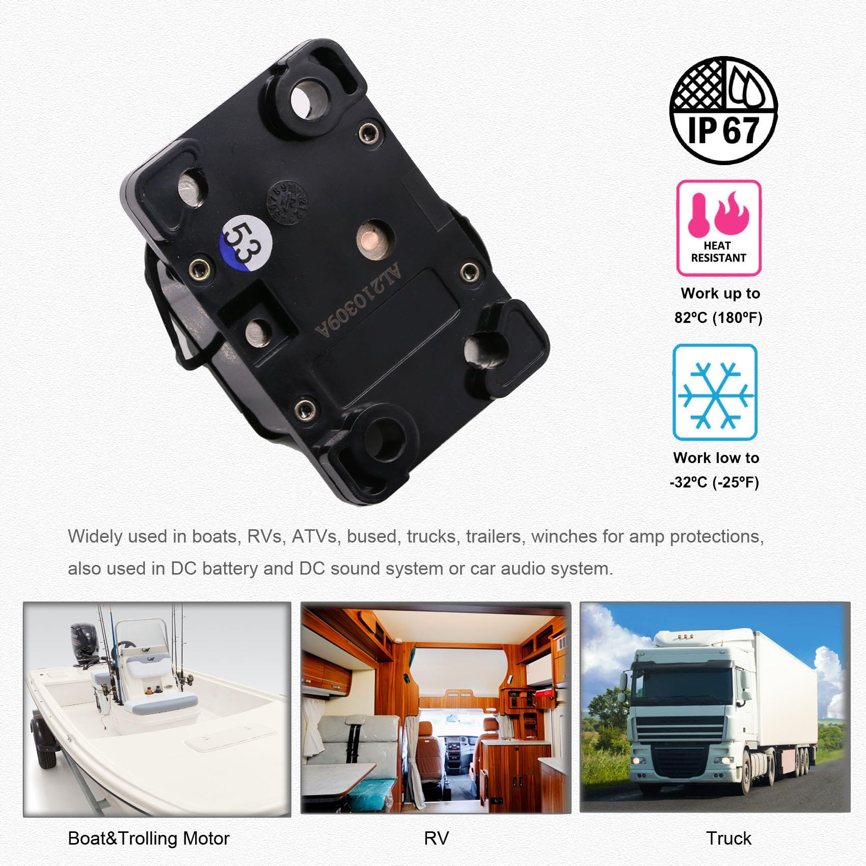 T Tocas mounted on boat deck demonstrating waterproof performance benefit