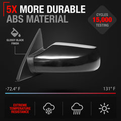 T1A flat glass detail showing clear reflection for accurate rear visibility