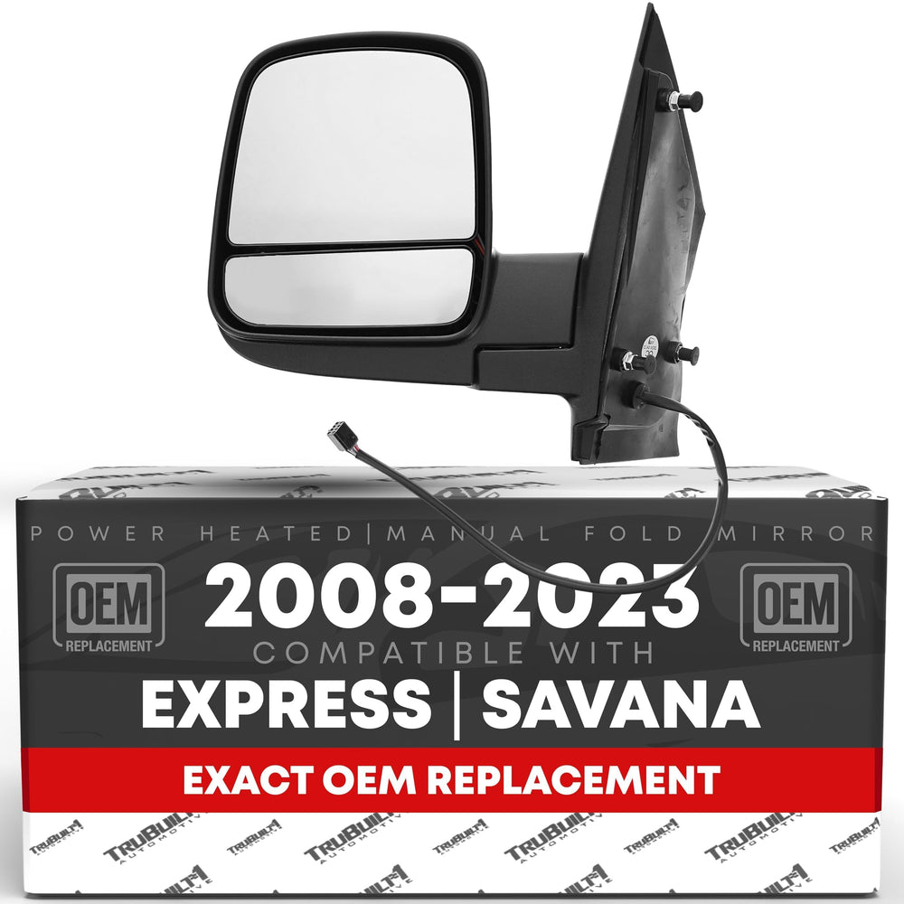 T1A driver side mirror front view showing restoration fit and factory look