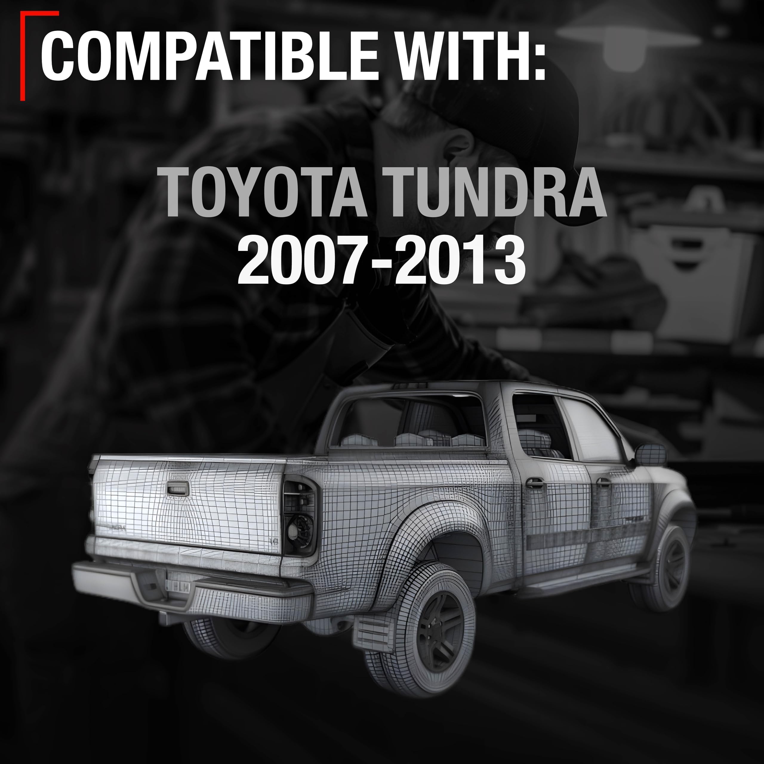 T1A handle installed on Toyota Tundra illustrating seamless factory fit