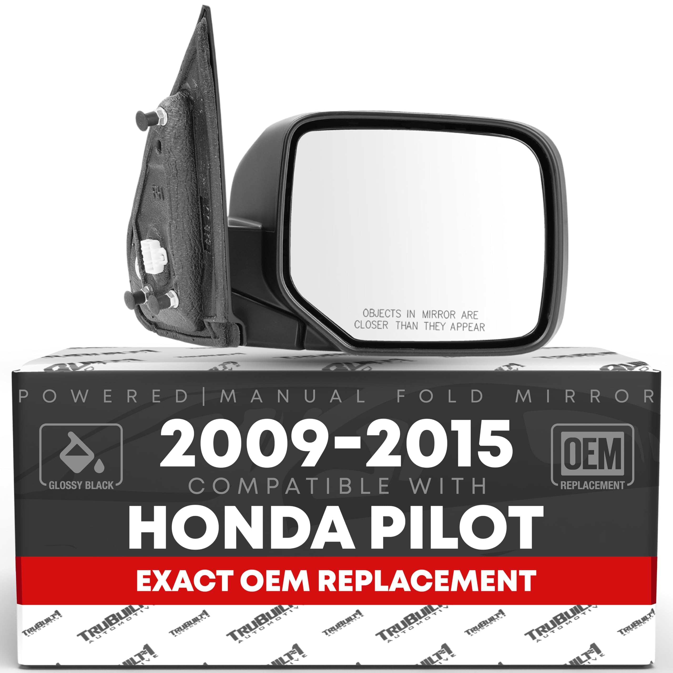 T1A passenger mirror front profile showing clean lines and ready fit
