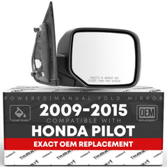 T1A passenger mirror front profile showing clean lines and ready fit