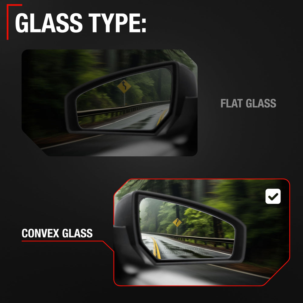 T1A passenger mirror installed on Honda Pilot illustrating OEM fit