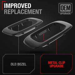 T1A textured black finish detail resisting scratches and matching interior