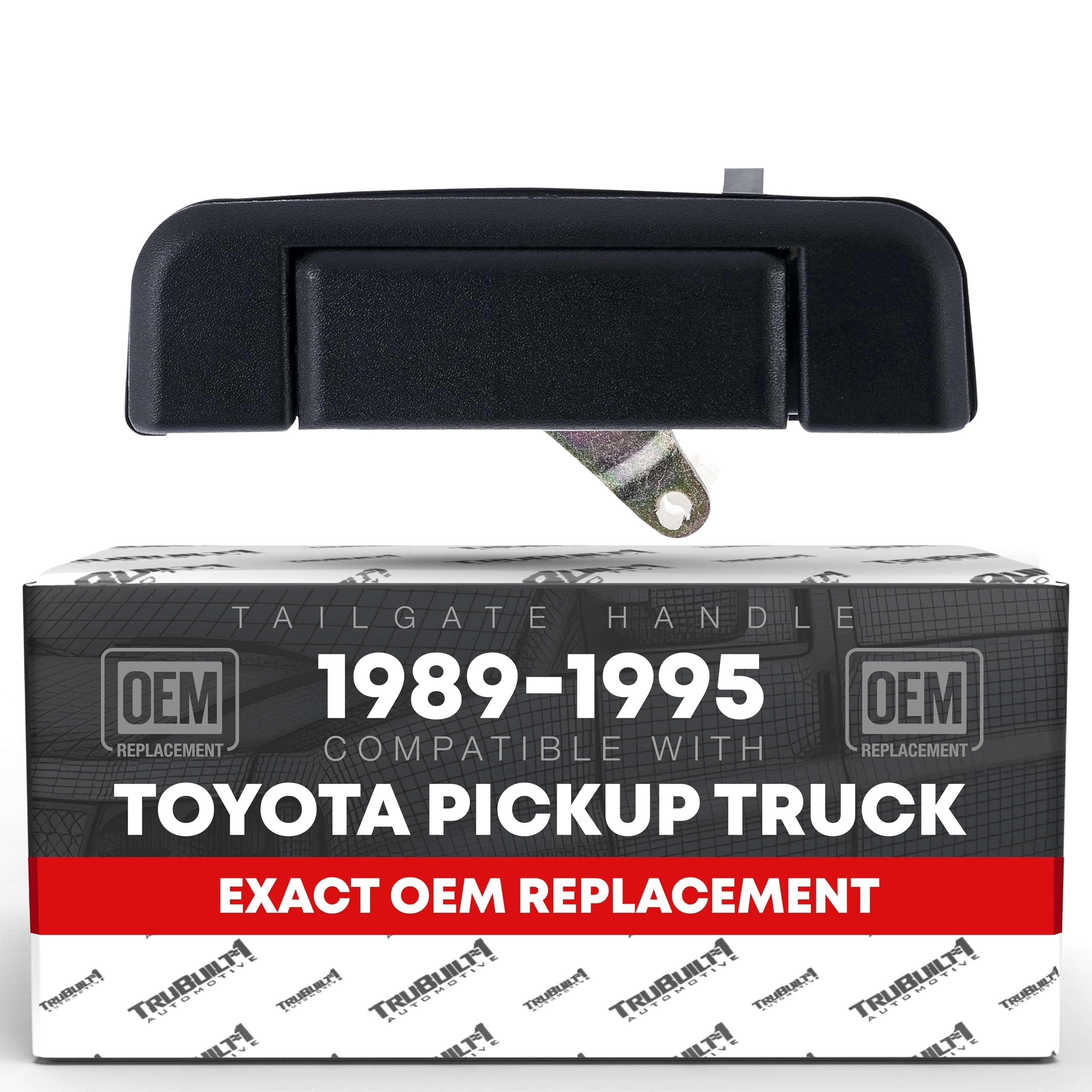 T1A front view of tailgate handle showing OEM fit and clean replacement