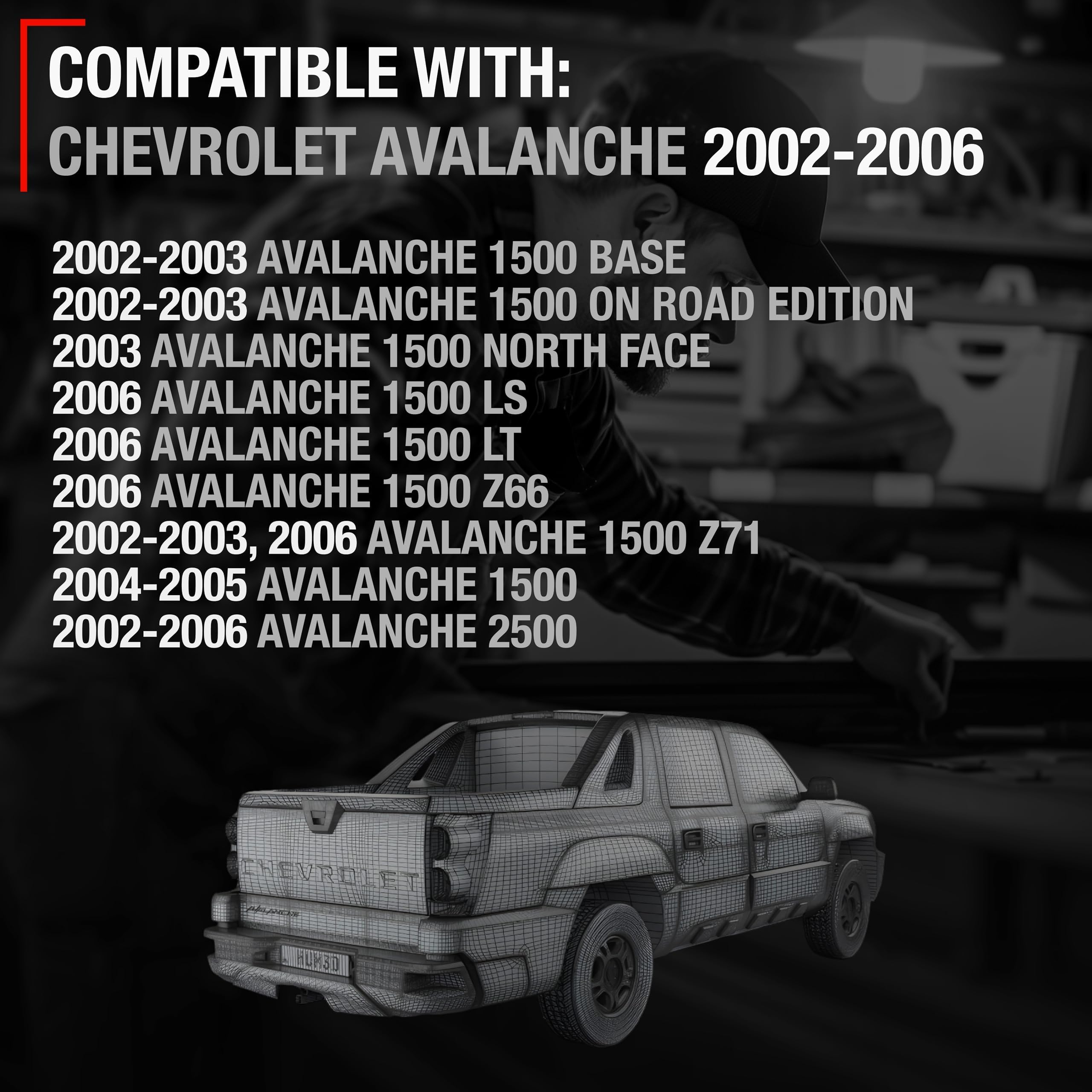 T1A installed on Avalanche tailgate demonstrating restored operation