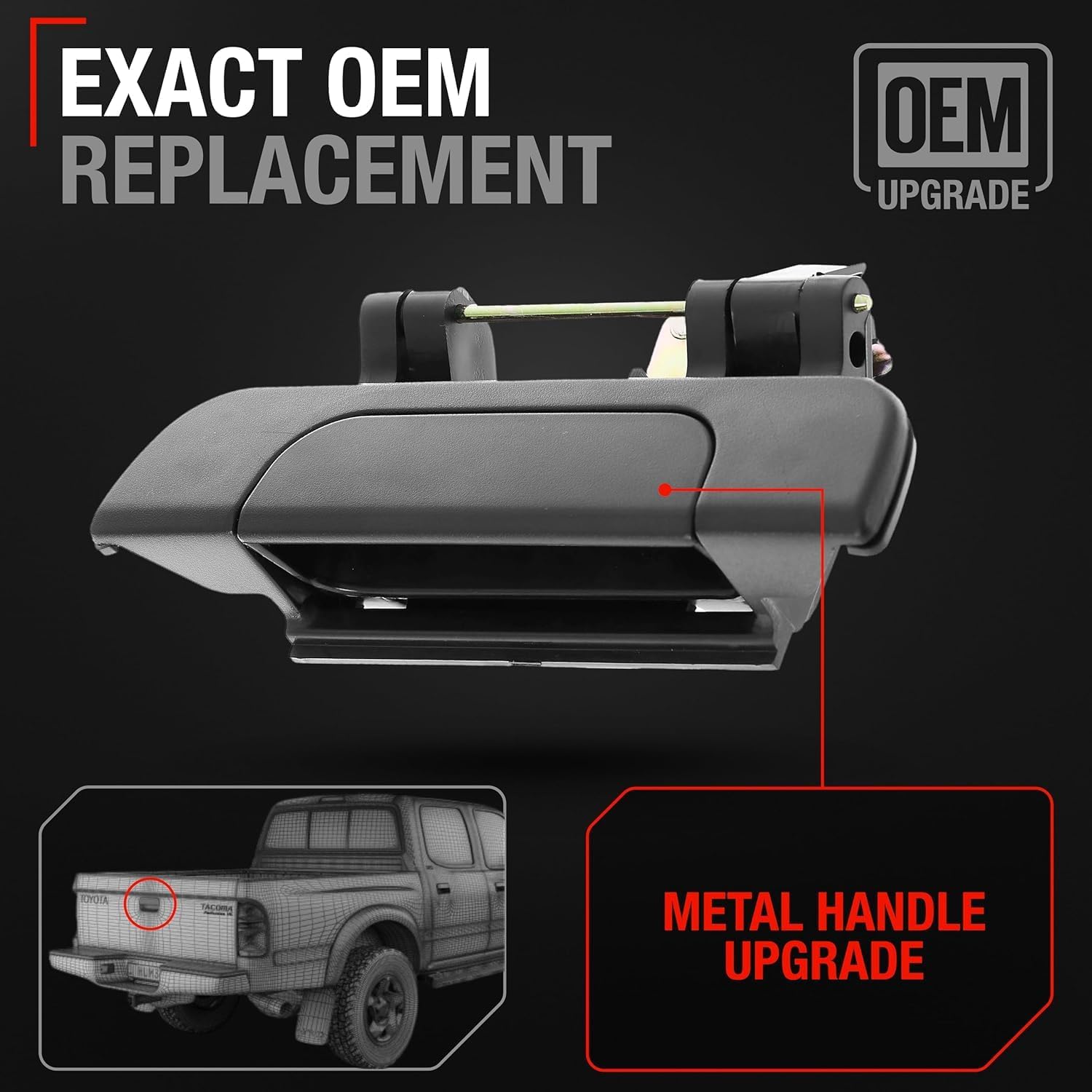 T1A handle label with OEM part numbers for accurate replacement confirmation