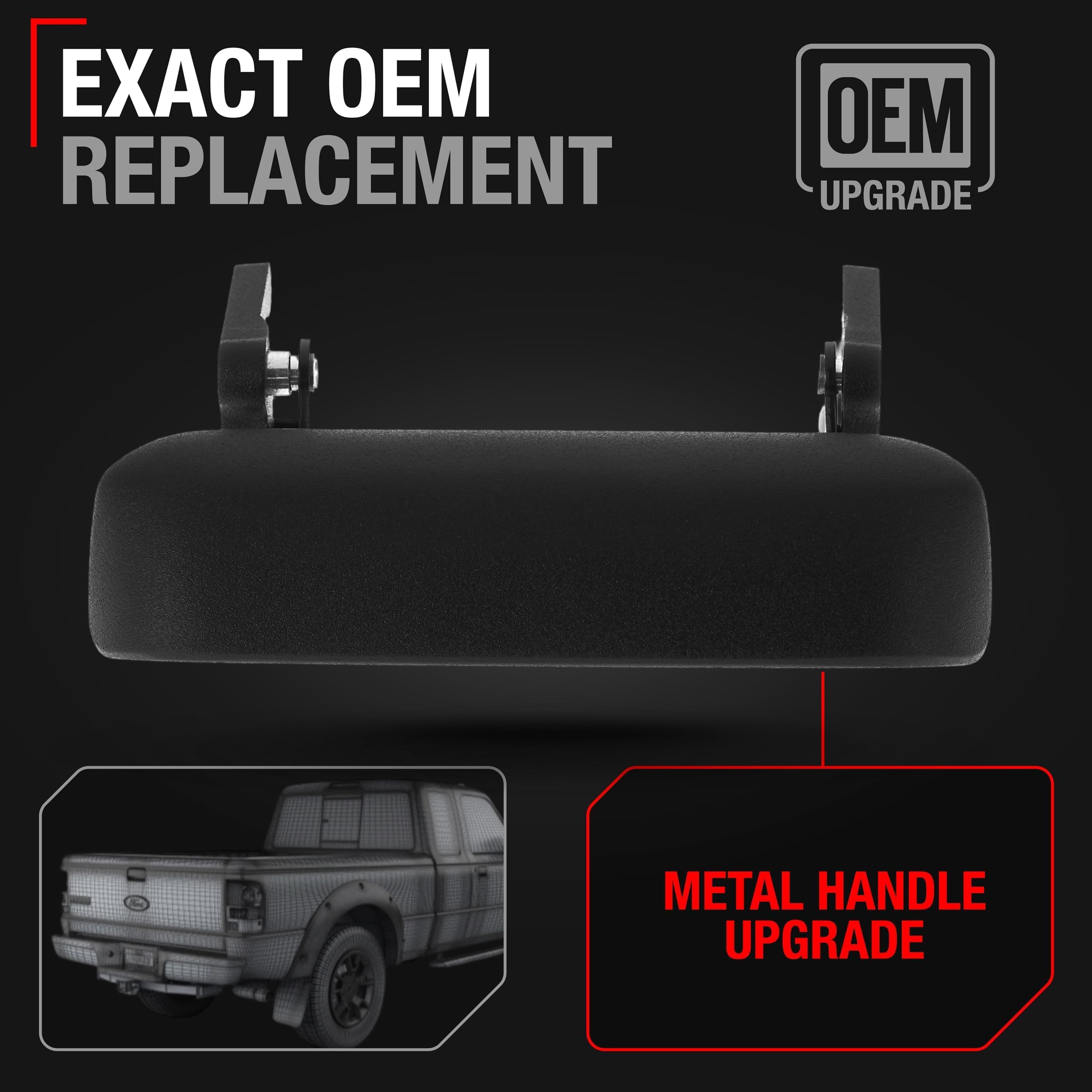 T1A handle installed on Ford Ranger demonstrating correct OEM fitment