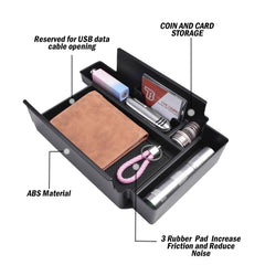 TACOBRO cable hole feature routing charging cord neatly through tray