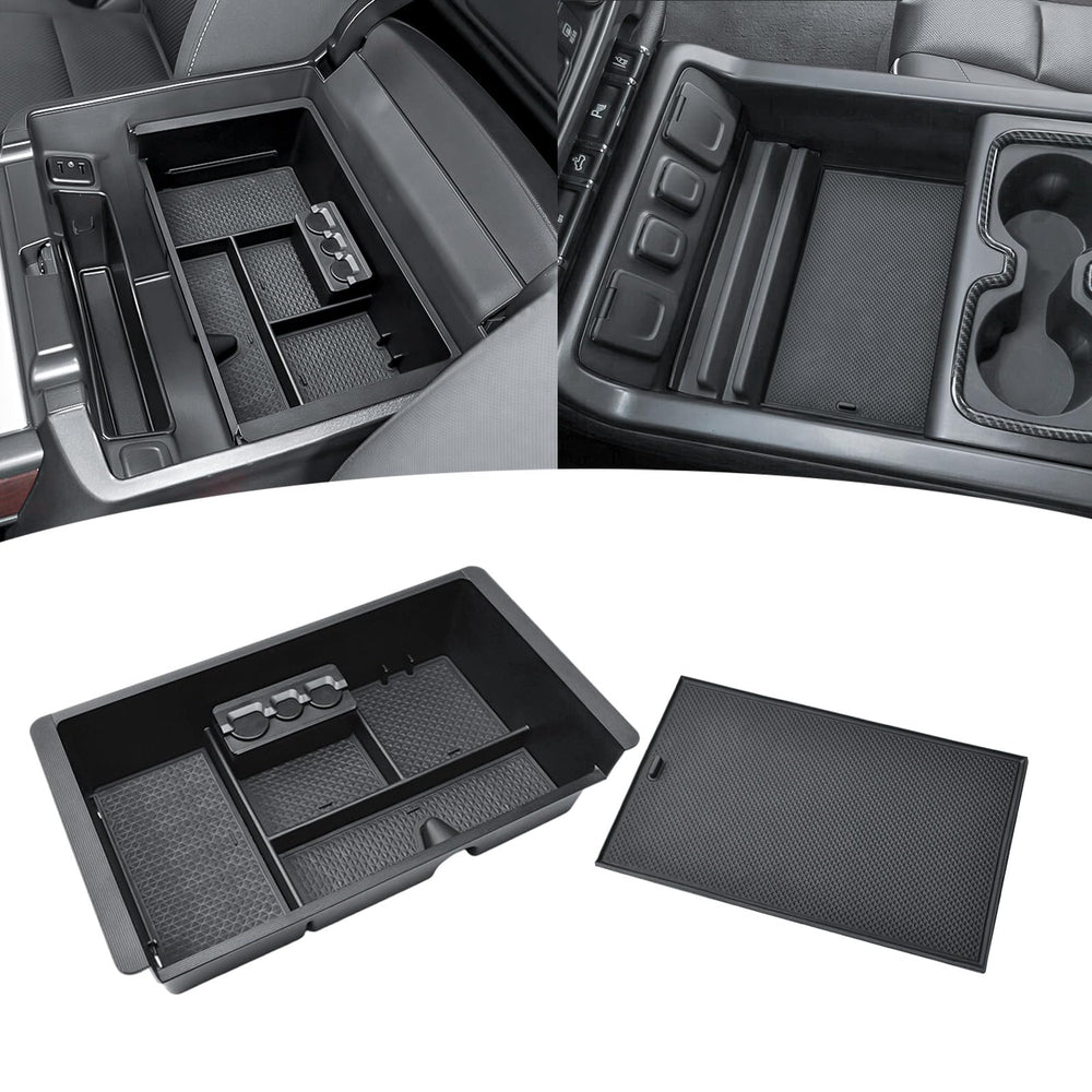 TACOBRO front installed view showing snug fit and organized console