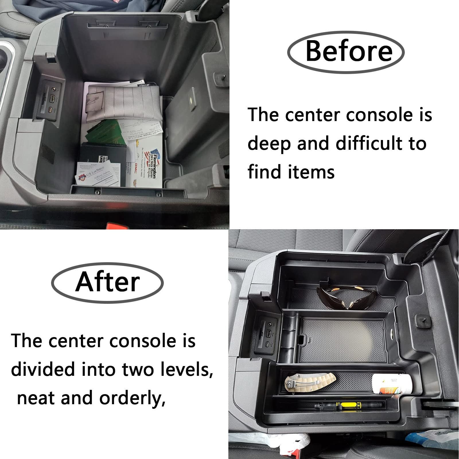 TACOBRO installed in Silverado console showing easy access to phone
