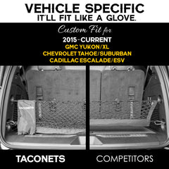 TacoNets reinforced hooks and mounting hardware detail demonstrating secure attachment