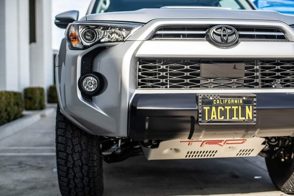 TACTILIAN lifestyle shot on an SUV illustrating subdued patriotic styling