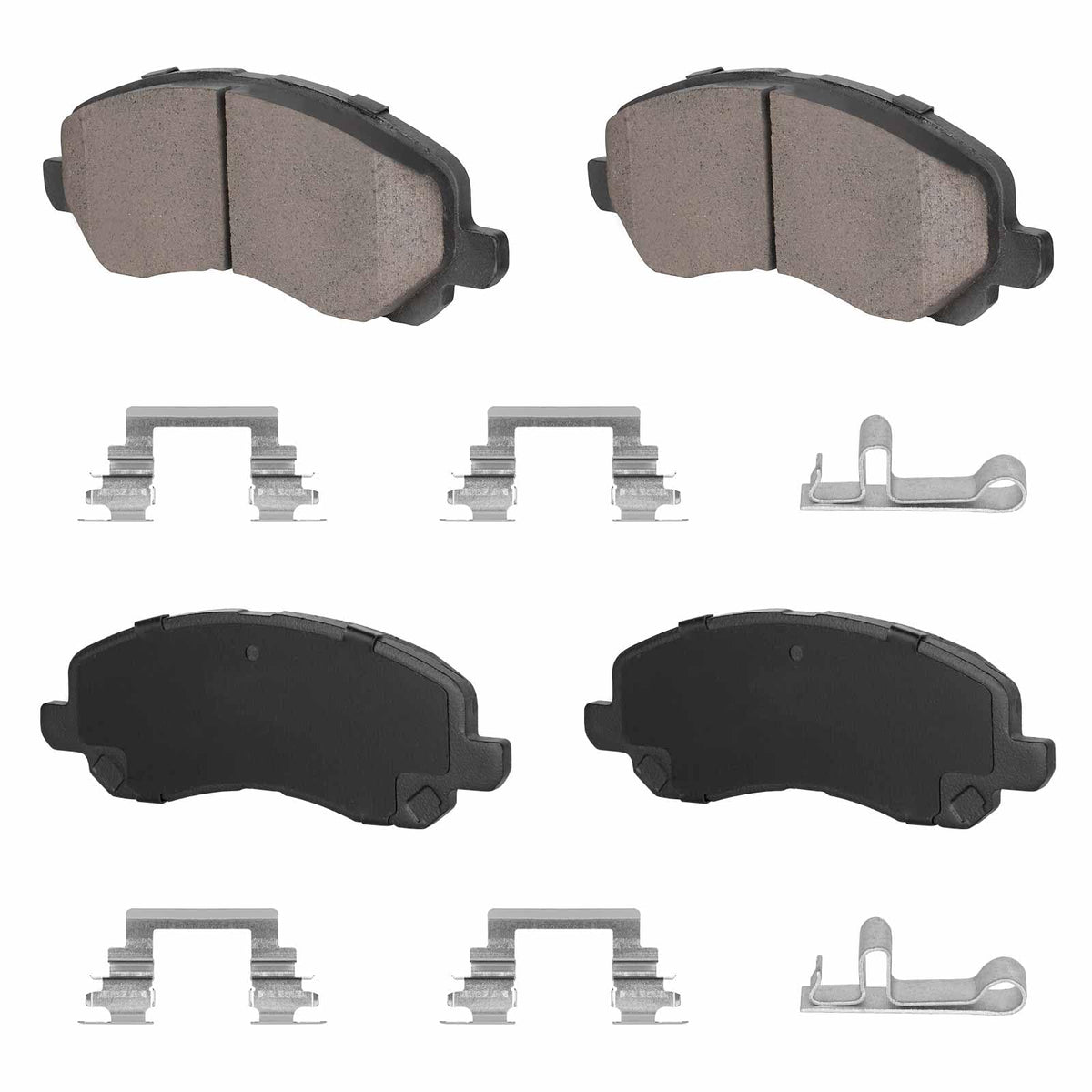 TadaMark front view of ceramic brake pads showing shape and fitment benefit