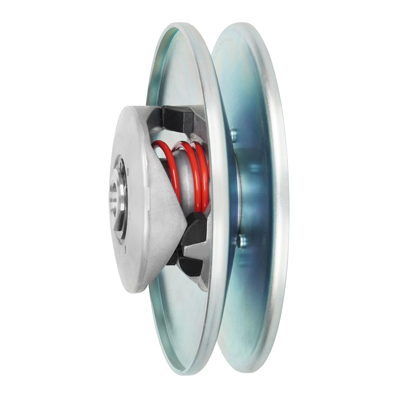 TadaMark driven pulley installed on go-kart demonstrating torque transfer benefit
