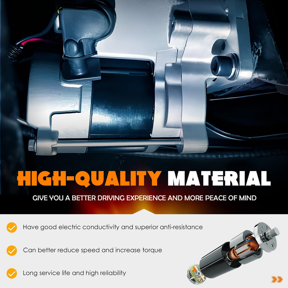TadaMark starter installed in engine bay of Jeep demonstrating straightforward replacement