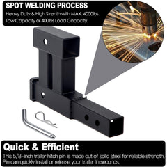 Taelakeni closeup of welds and black powder coat for corrosion resistance