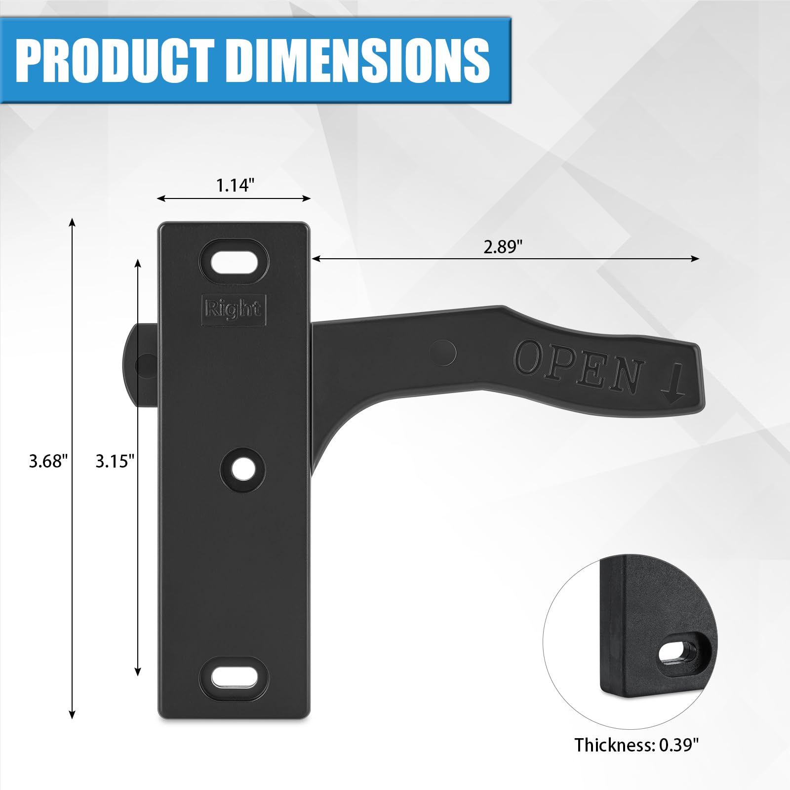 TAGLLY handle held in hand illustrating ergonomic size and fit