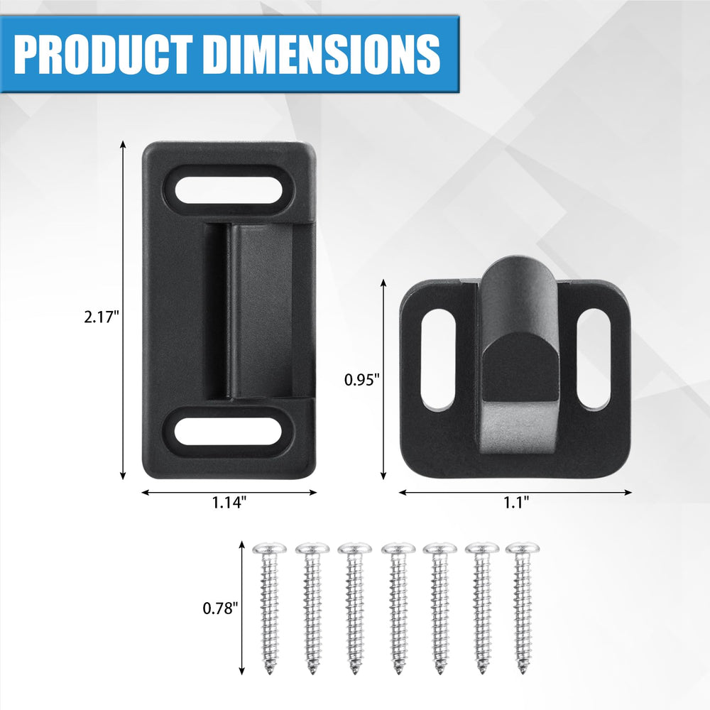 TAGLLY latch engaged with strike plate showing secure door closure