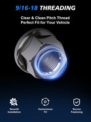 TAGMORE side profile of single lug nut showing bulge-acorn shape for secure seating