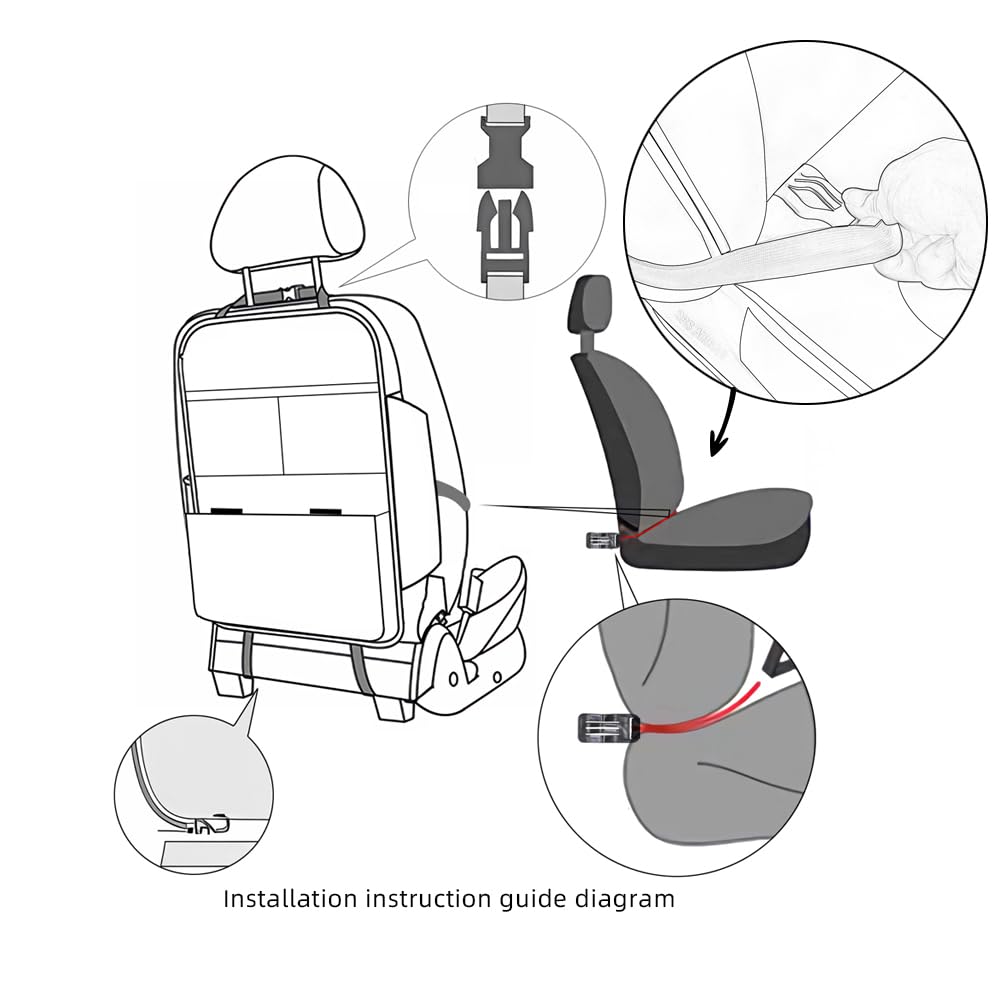TAIKOO fitted in a truck front seat showing secure strap fitment