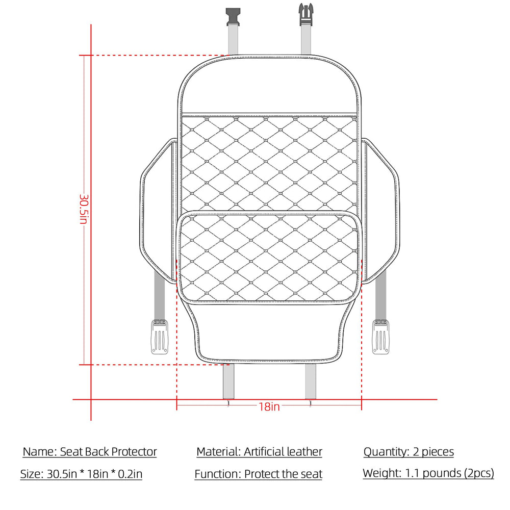 TAIKOO protector beside ruler illustrating the 30 by 18 inch size