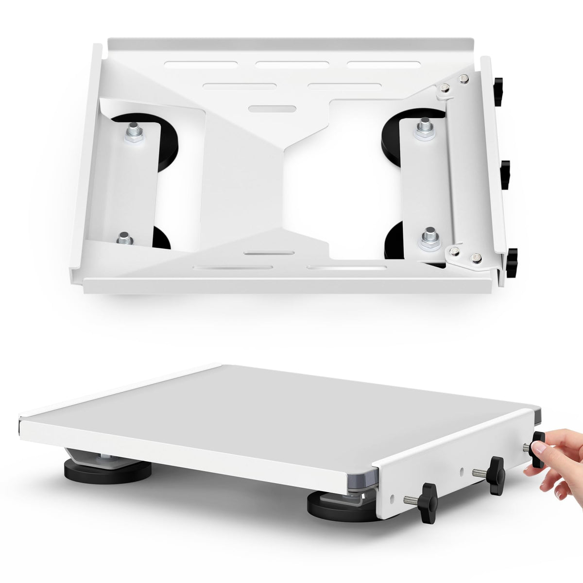 TAILBB front view of mount showing snug Starlink Mini fit and secure hold