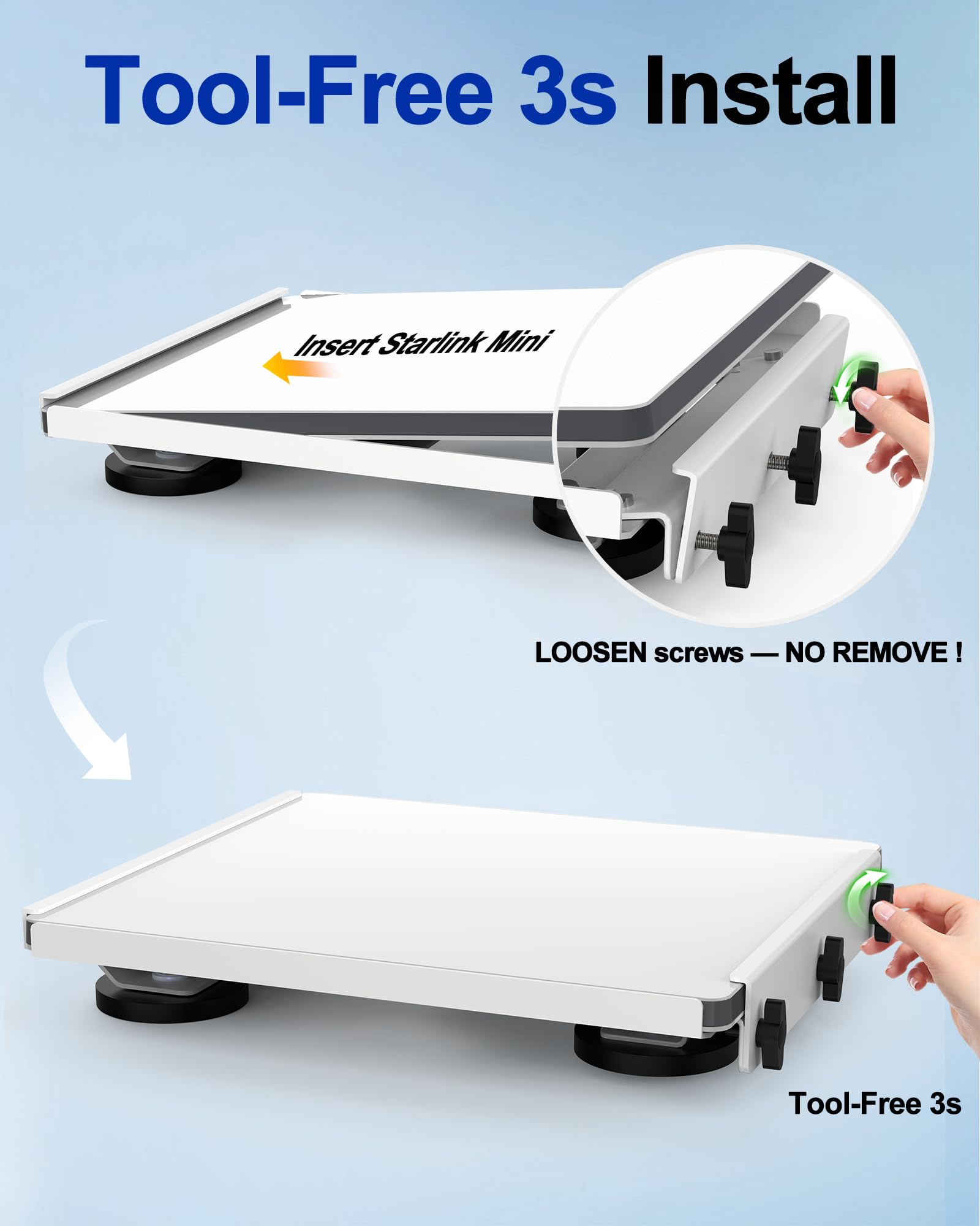 TAILBB quick-release latch detail for fast, tool-free removal benefit
