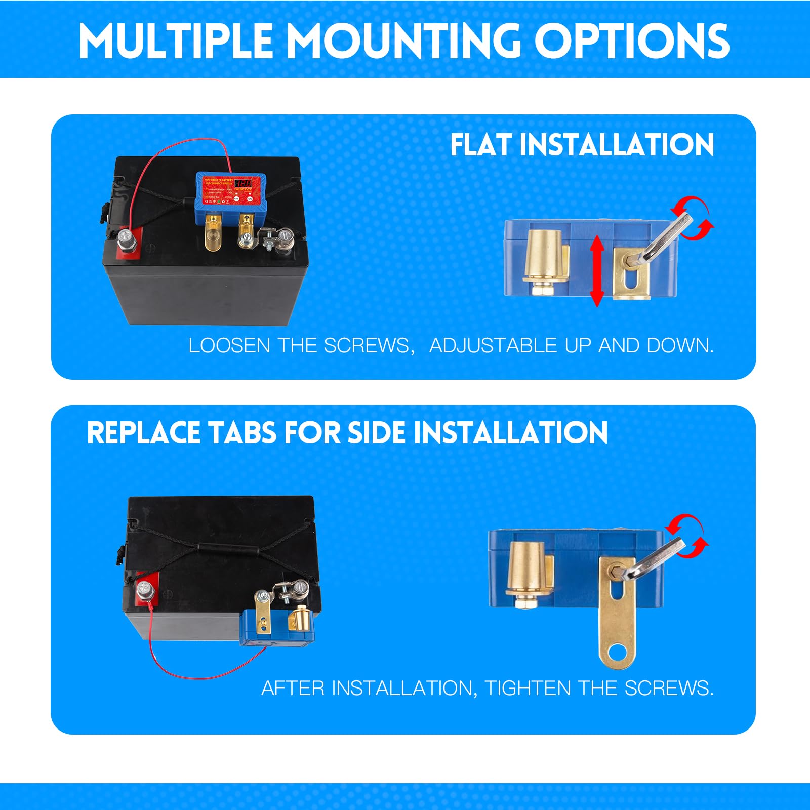 TAINECTC slotted tabs and transfer shims for flexible mounting and precise fit