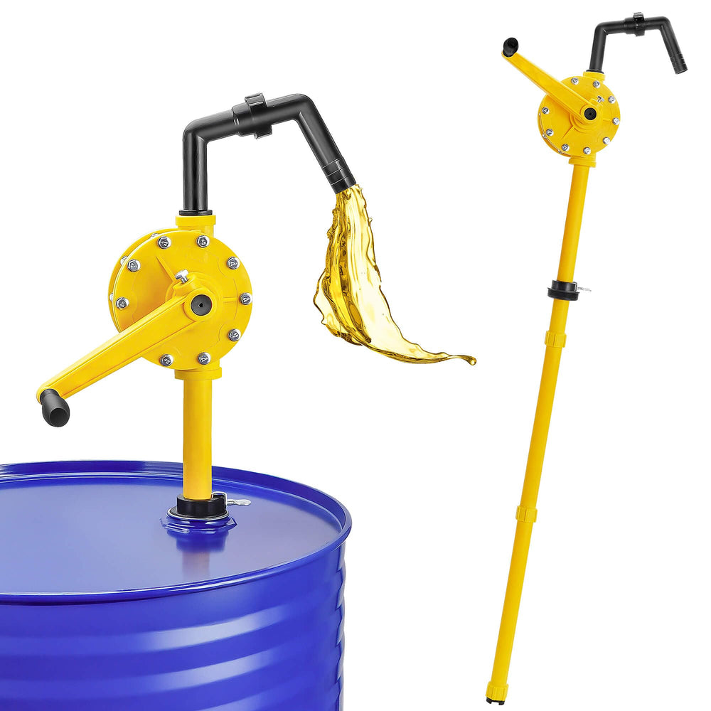 TALFIT front view pump mounted on drum showing stable fit and quick transfer