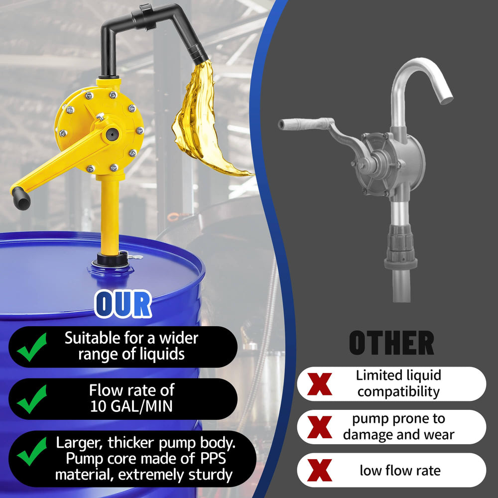 TALFIT pump in use transferring diesel from drum for fast fluid handling
